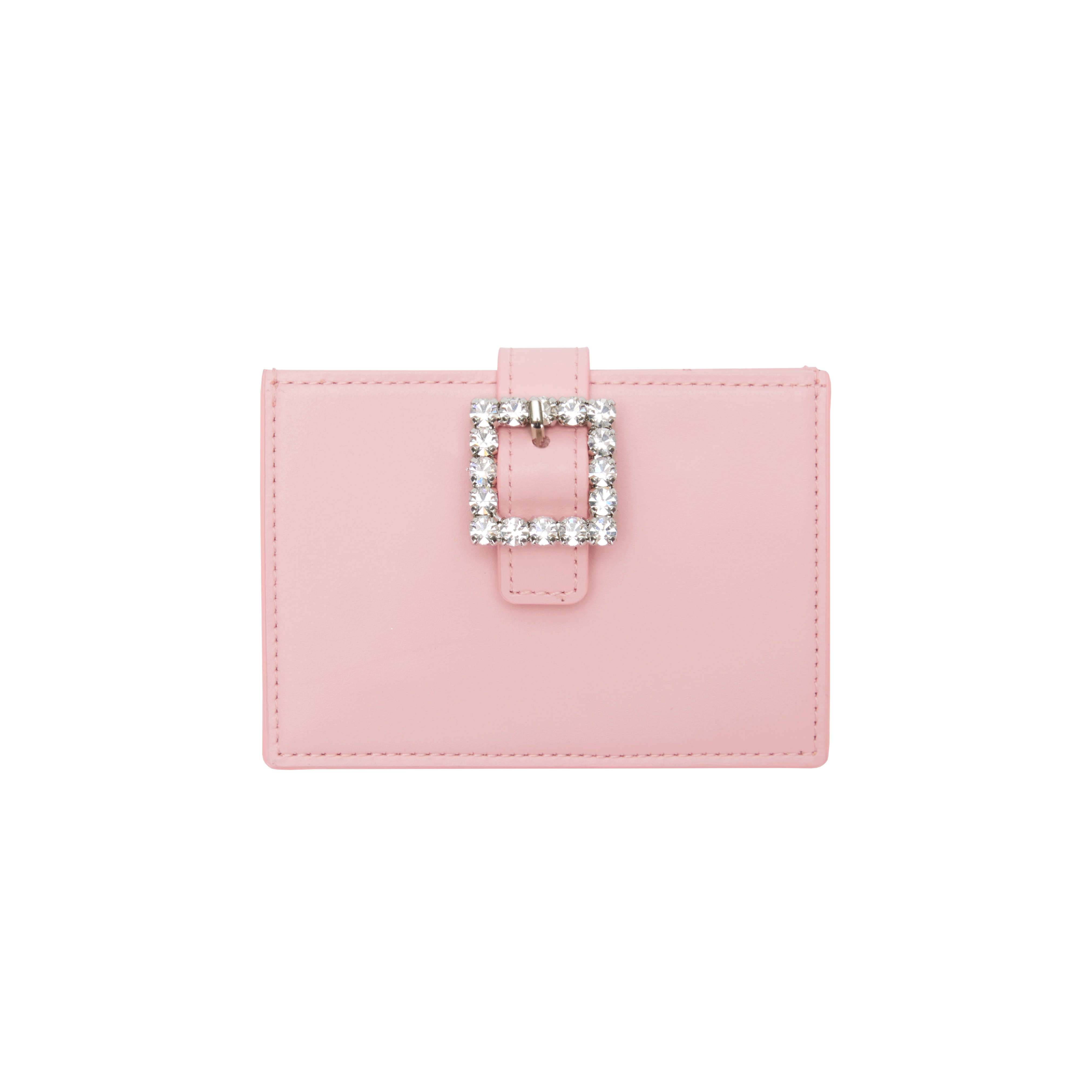 [리퍼브] Lady Embellished Card Wallet_Baby Pink