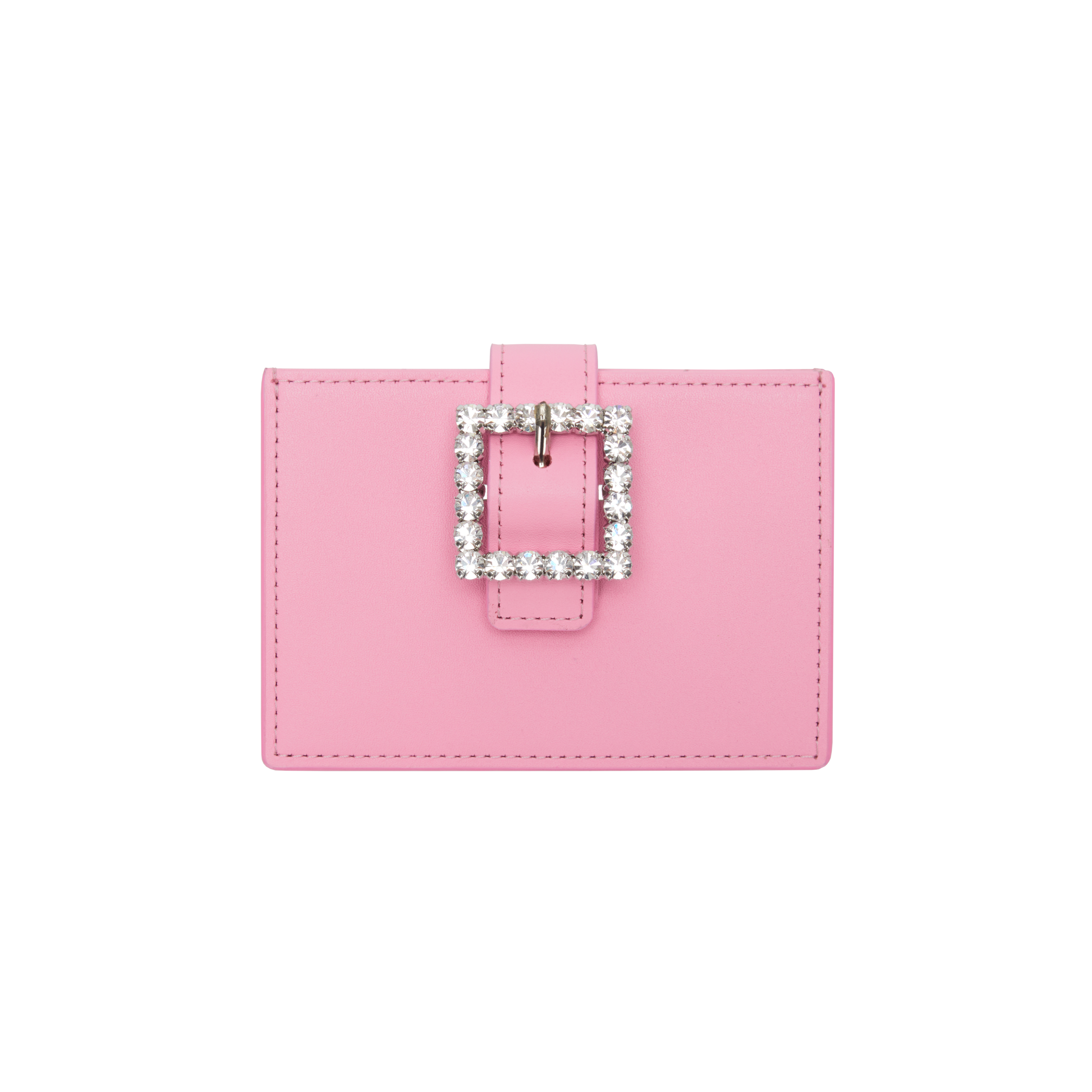 [리퍼브] Lady Embellished Card Wallet_Candy Pink
